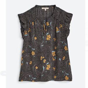 Les Serein 'Alva' - Ruffle Detail Blouse - Womens Size L